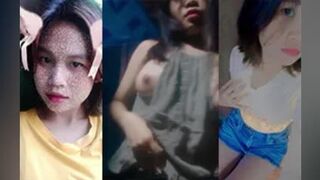 ရင်သားအကိက်လေးနဲ့ စပရဲရဲလေးကိုလက်နဲ့ဖြဲဖြဲပြတာ လိုးချင်စရာကောင်မလေး
