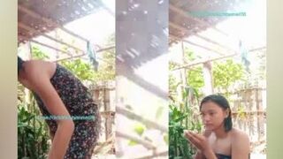 မြန်မာမလေးရေချိုးအောကား
