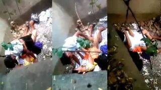 အုတ်ကန်ဟောင်းထဲမှာ ကြုံးနေကြတာ ချောင်းရိုက်